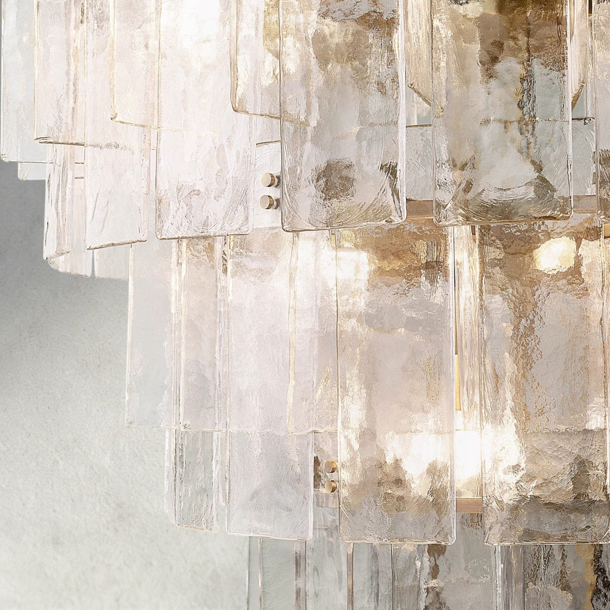 Aurelle Clear Glass Tiered Round Chandelier - Zelno Lighting