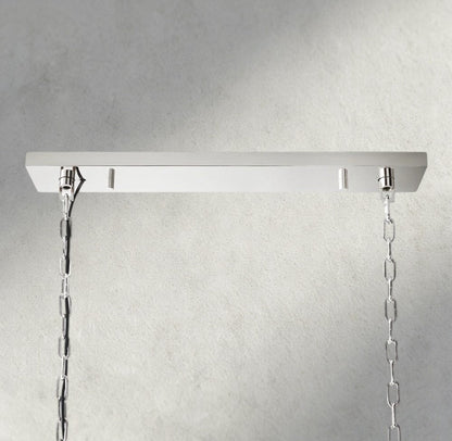1920S Odeon Rectangular Chandelier 40", 49", 59" - Zelno Lighting