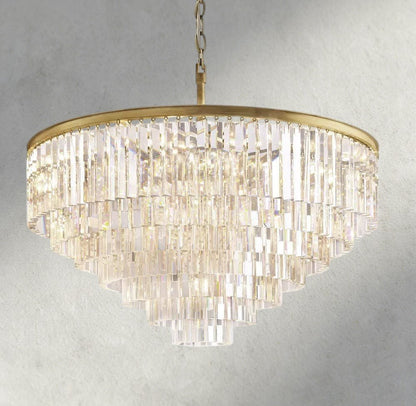 1920s Odeon Round Chandelier 20", 32", 44" - Zelno Lighting