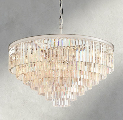 1920s Odeon Round Chandelier 20", 32", 44" - Zelno Lighting