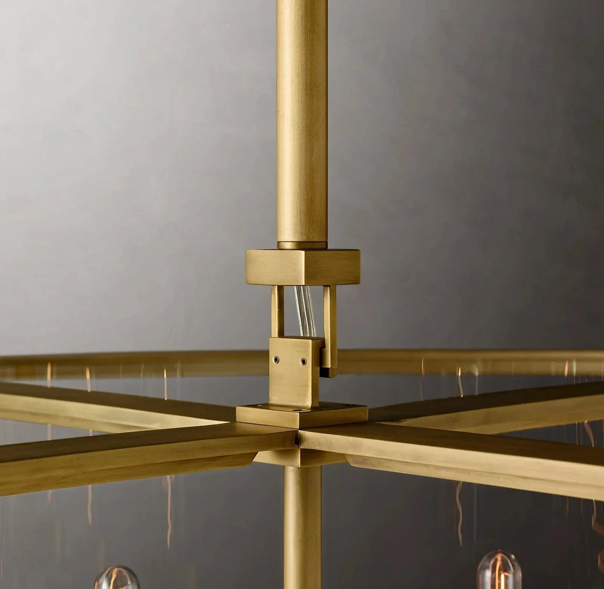 33 Inch Glass Drum Chandelier - Beckman - Zelno Lighting