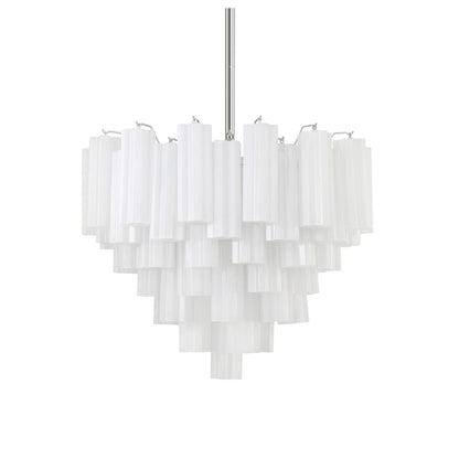 Addis 12 Light 27" Waterfall Chandelier Aged Brass - Zelno Lighting