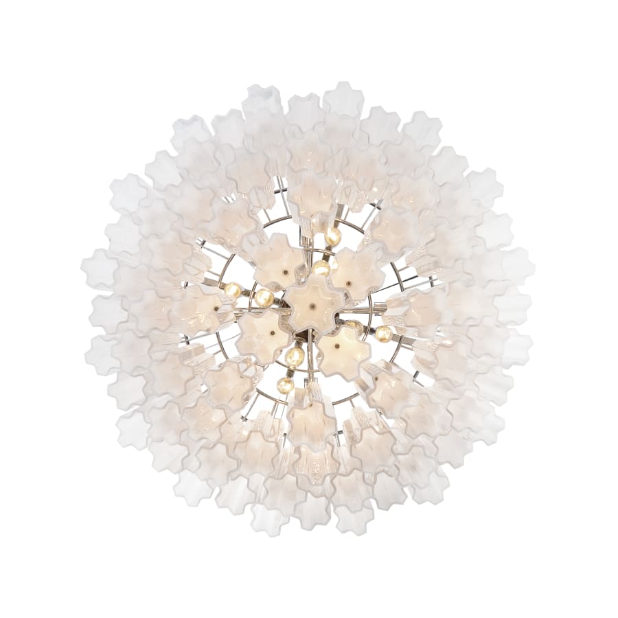 Addis 16 - Light 32" Waterfall Chandelier Aged Brass - Zelno Lighting
