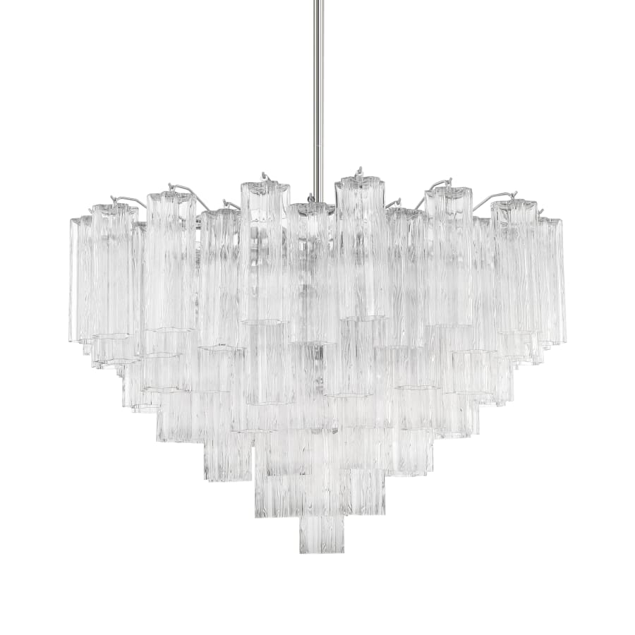 Addis 16 Light Waterfall Chandelier 32in Clear Glass - Zelno Lighting