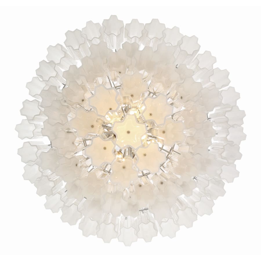 Addis 20 Light 31in Waterfall Chandelier Aged Brass - Zelno Lighting