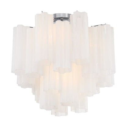 Addis 4 Light 18 in. Semi - Flush Waterfall Ceiling Fixture - Zelno Lighting
