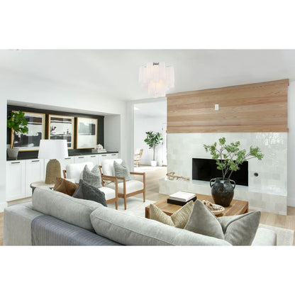 Addis 4 Light 18 in. Semi - Flush Waterfall Ceiling Fixture - Zelno Lighting