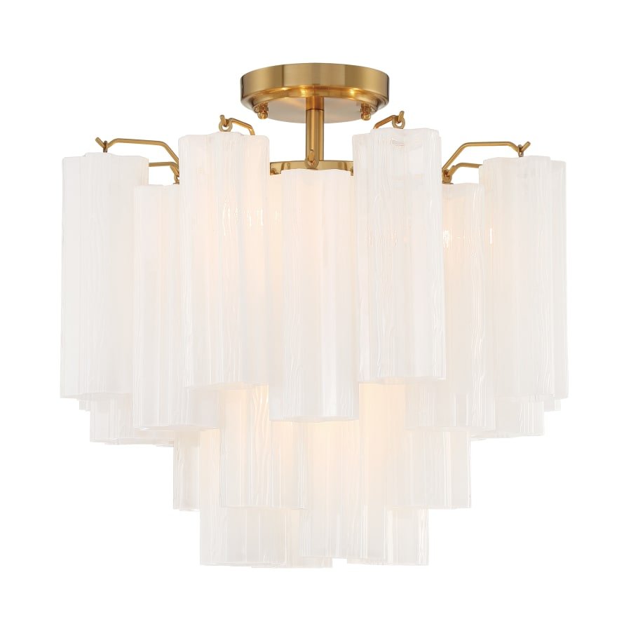 Addis 4 Light 18 in. Semi - Flush Waterfall Ceiling Fixture - Zelno Lighting