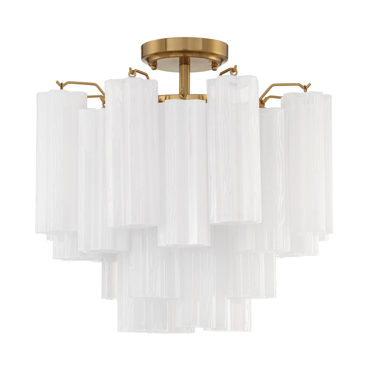Addis 4 Light 18 in. Semi - Flush Waterfall Ceiling Fixture - Zelno Lighting