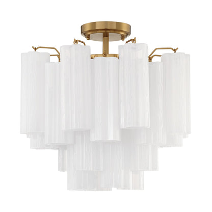 Addis 4 Light 18 in. Semi - Flush Waterfall Ceiling Fixture - Zelno Lighting