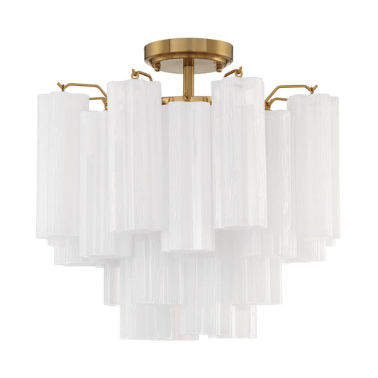 Addis 4 Light 18 in. Semi - Flush Waterfall Ceiling Fixture - Zelno Lighting