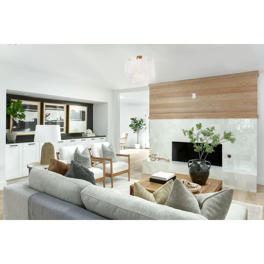Addis 4 Light 18 in. Semi - Flush Waterfall Ceiling Fixture - Zelno Lighting