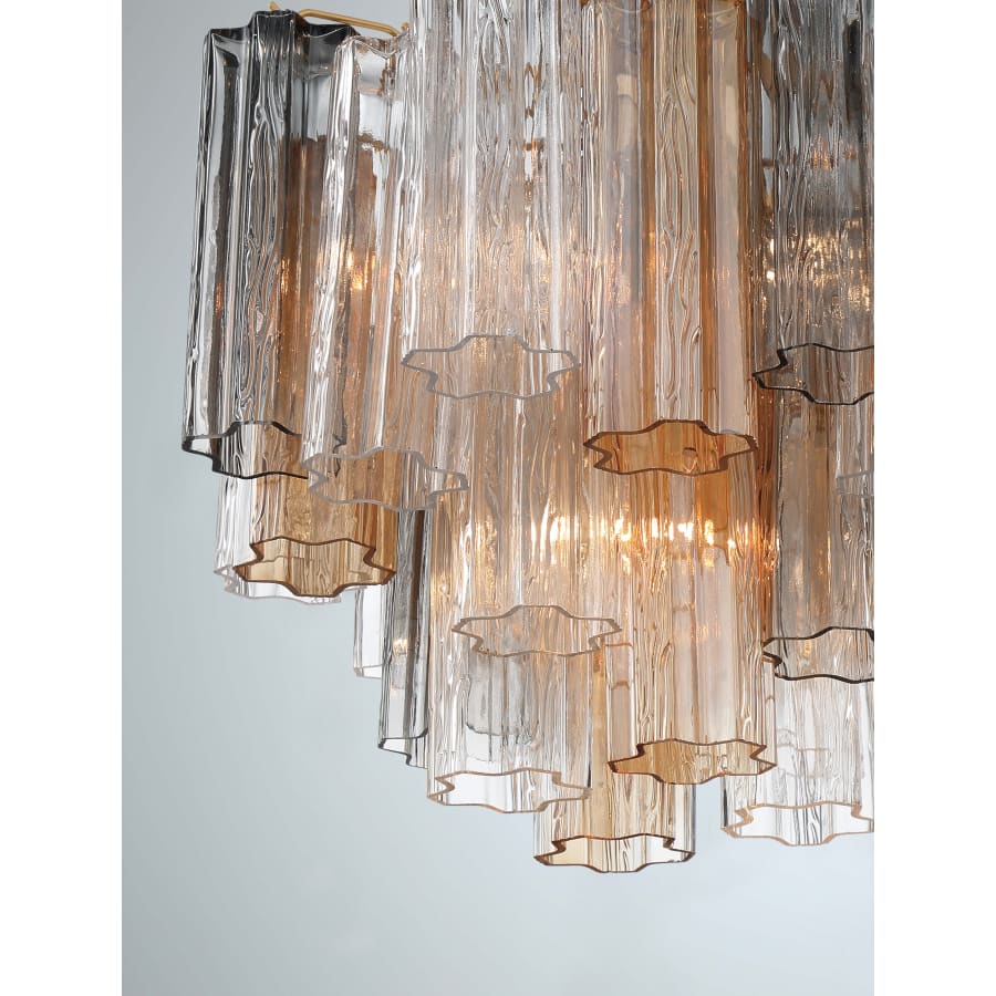 Addis 4 Light 18" Semi - Flush Waterfall Ceiling Fixture - Zelno Lighting
