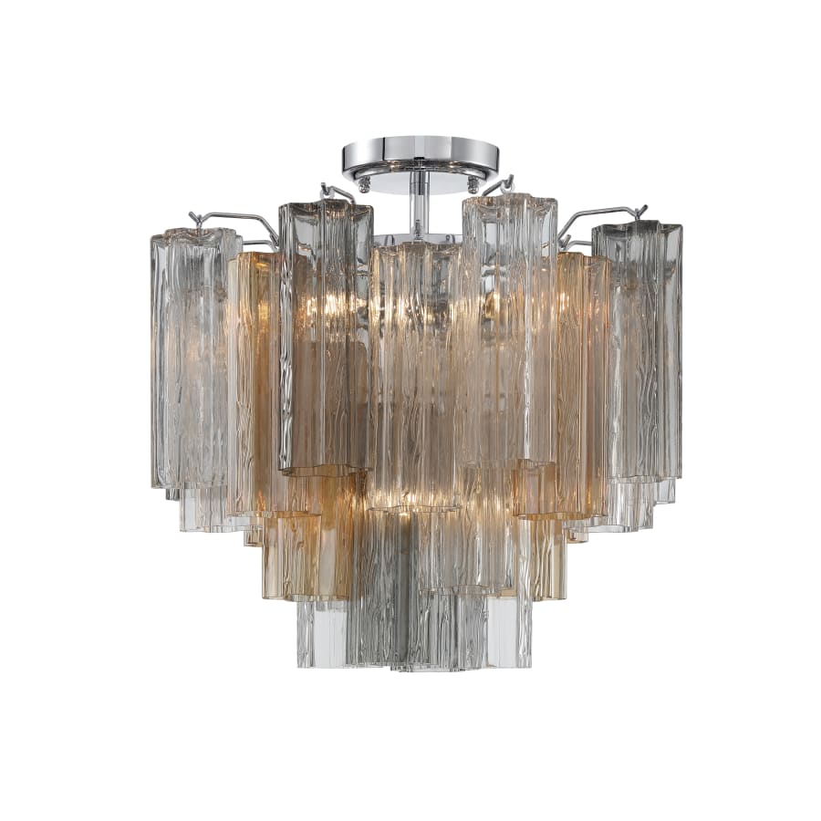 Addis 4 Light 18" Semi - Flush Waterfall Ceiling Fixture - Zelno Lighting
