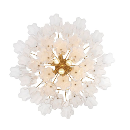 Addis 9 - Light 22 - Inch Waterfall Chandelier Aged Brass - Zelno Lighting