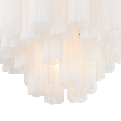 Addis 9 - Light 22 - Inch Waterfall Chandelier Aged Brass - Zelno Lighting
