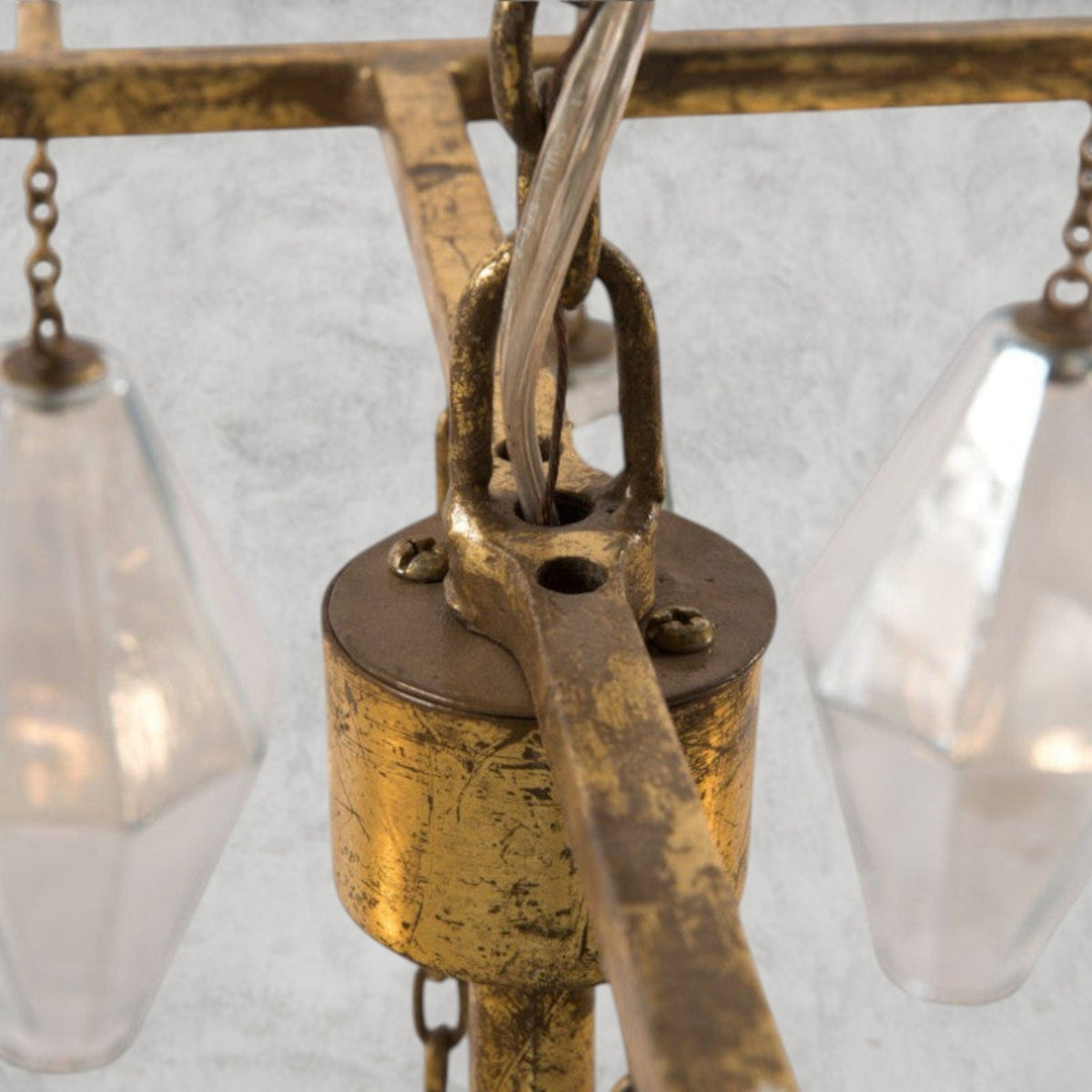 Adeline 8 - Light Glass Chandelier - Zelno Lighting