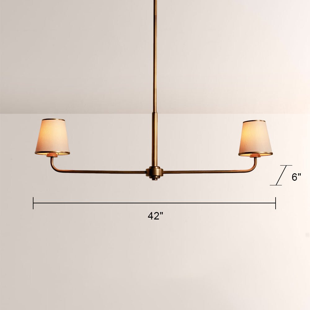 Adria 2 - Light Linear Chandelier - Zelno Lighting