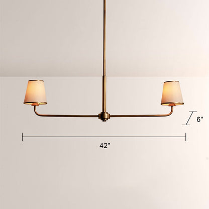 Adria 2 - Light Linear Chandelier - Zelno Lighting