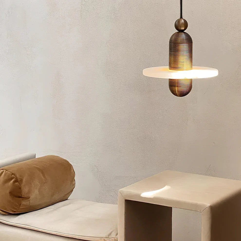 Alabaster Comet Pendant Lamp - Zelno Lighting