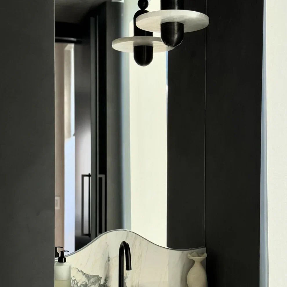 Alabaster Comet Pendant Lamp - Zelno Lighting