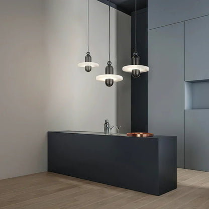 Alabaster Comet Pendant Lamp - Zelno Lighting