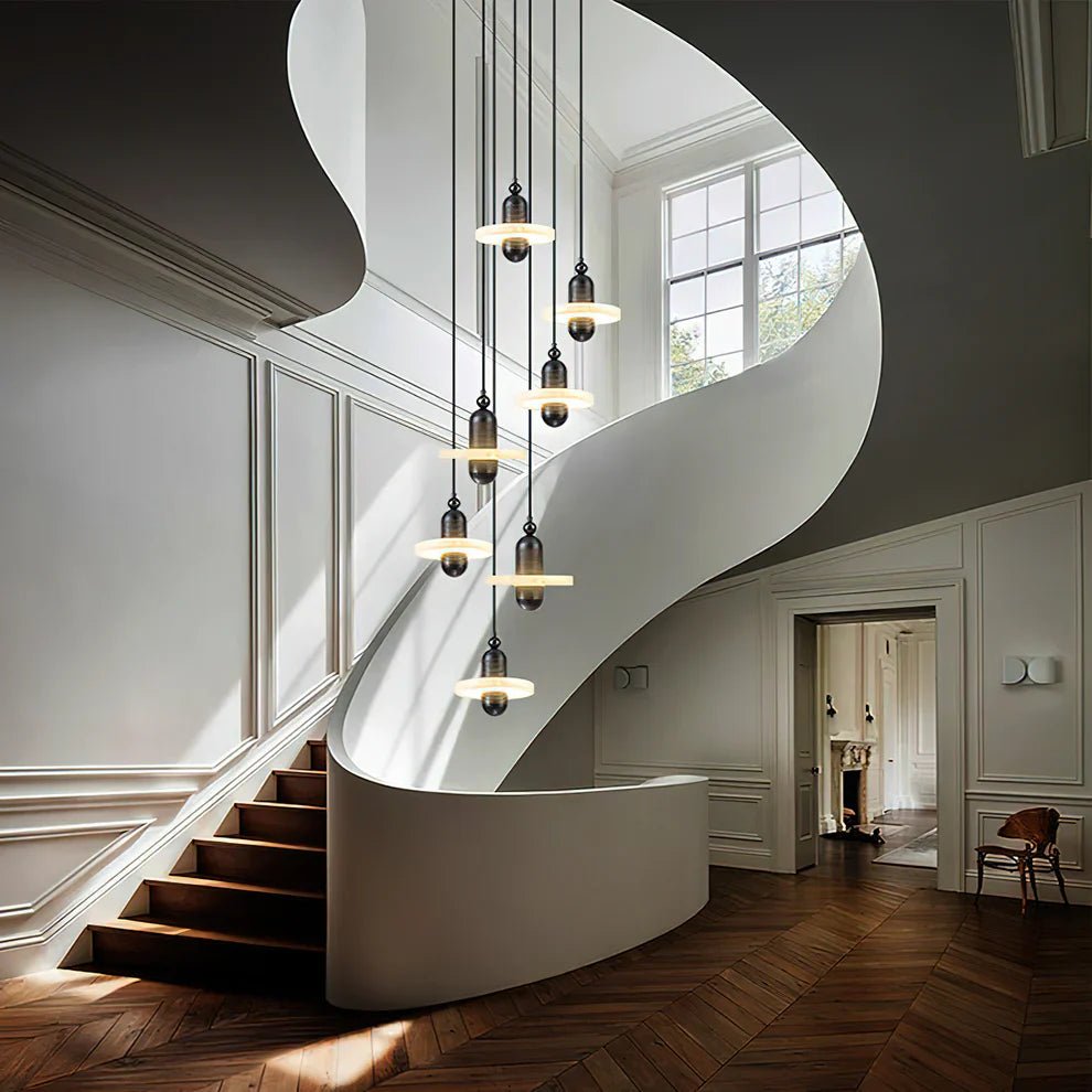 Alabaster Comet Pendant Lamp - Zelno Lighting