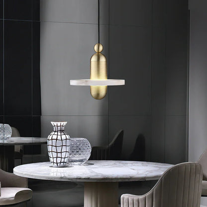 Alabaster Comet Pendant Lamp - Zelno Lighting
