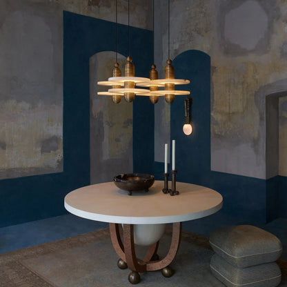 Alabaster Comet Pendant Lamp - Zelno Lighting