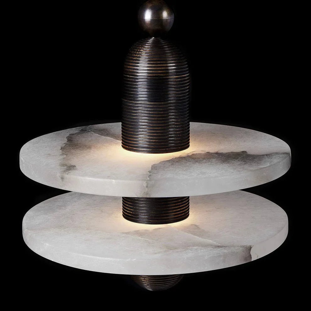 Alabaster Comet Pendant Lamp - Zelno Lighting