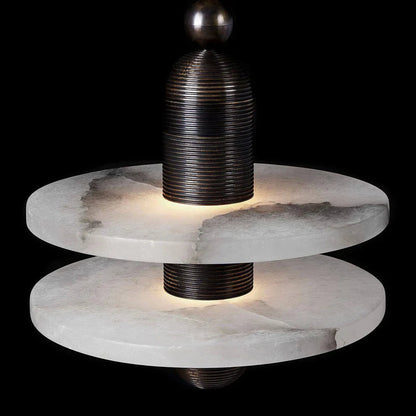 Alabaster Comet Pendant Lamp - Zelno Lighting