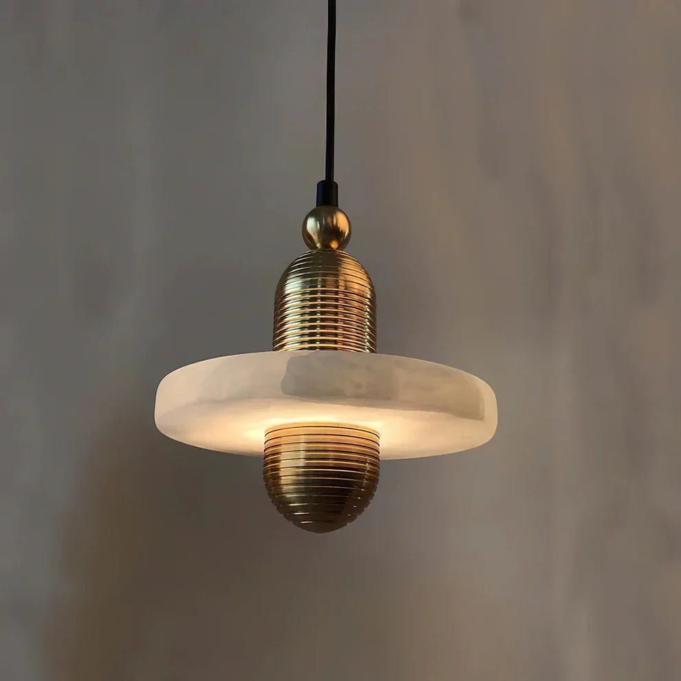 Alabaster Comet Pendant Lamp - Zelno Lighting