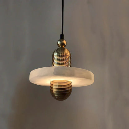 Alabaster Comet Pendant Lamp - Zelno Lighting