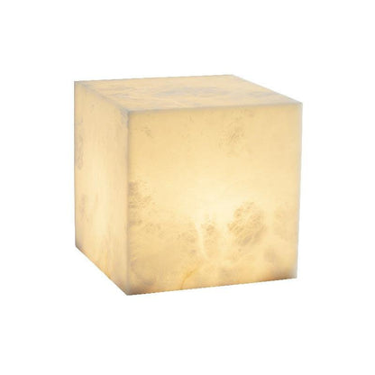 Alabaster Cubic Table Light - Zelno Lighting