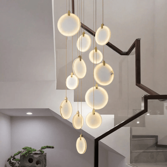 Alabaster Cuboid Dining Room Chandelier,Dining Room Chandelie - Zelno Lighting
