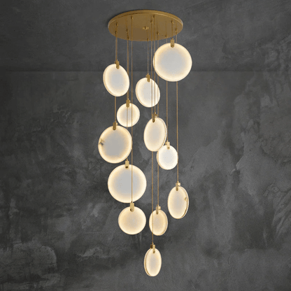 Alabaster Cuboid Dining Room Chandelier,Dining Room Chandelie - Zelno Lighting