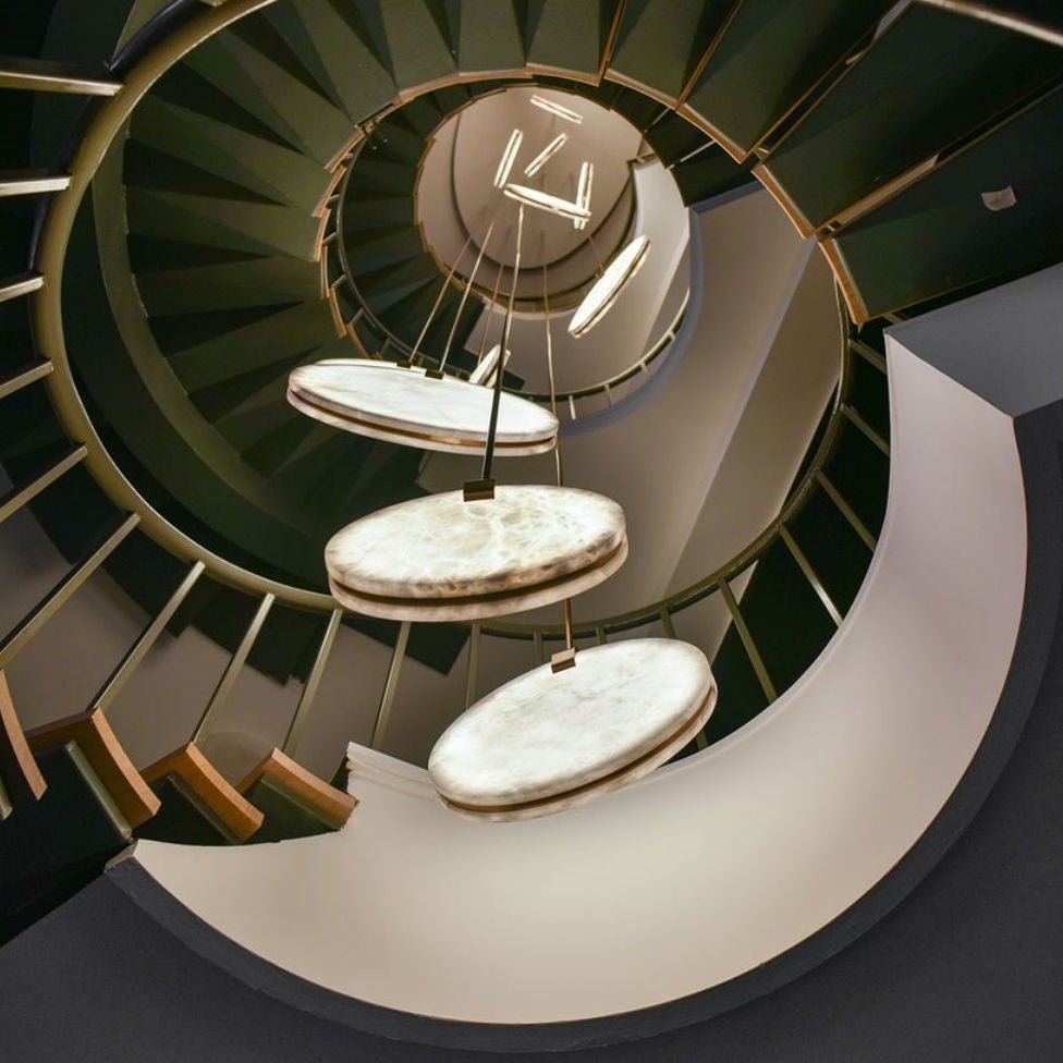 Alabaster Disc Pendant Light - Zelno Lighting