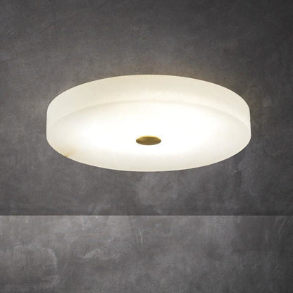 Alabaster Flush Mounted Round Led Chandelier - Zelno Lighting