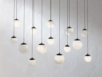 Alien Alabaster Linear Chandelier - Zelno Lighting