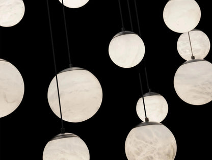 Alien Alabaster Linear Chandelier - Zelno Lighting
