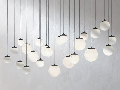 Alien Alabaster Linear Chandelier - Zelno Lighting