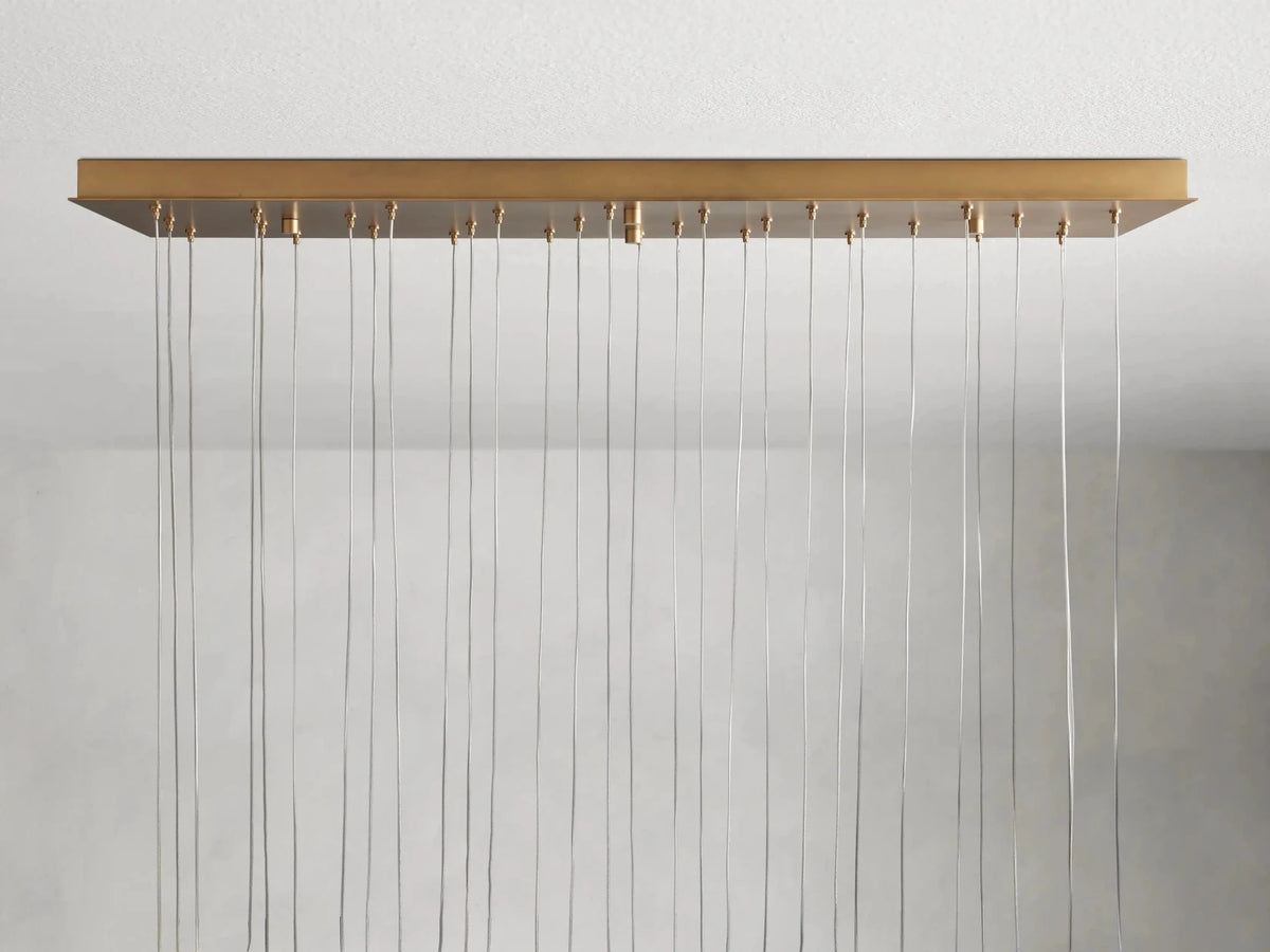 Alien Alabaster Linear Chandelier - Zelno Lighting