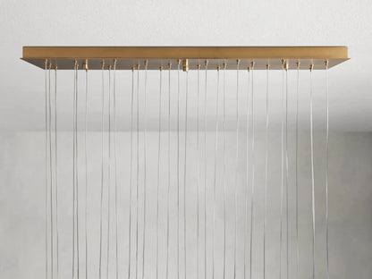 Alien Alabaster Linear Chandelier - Zelno Lighting
