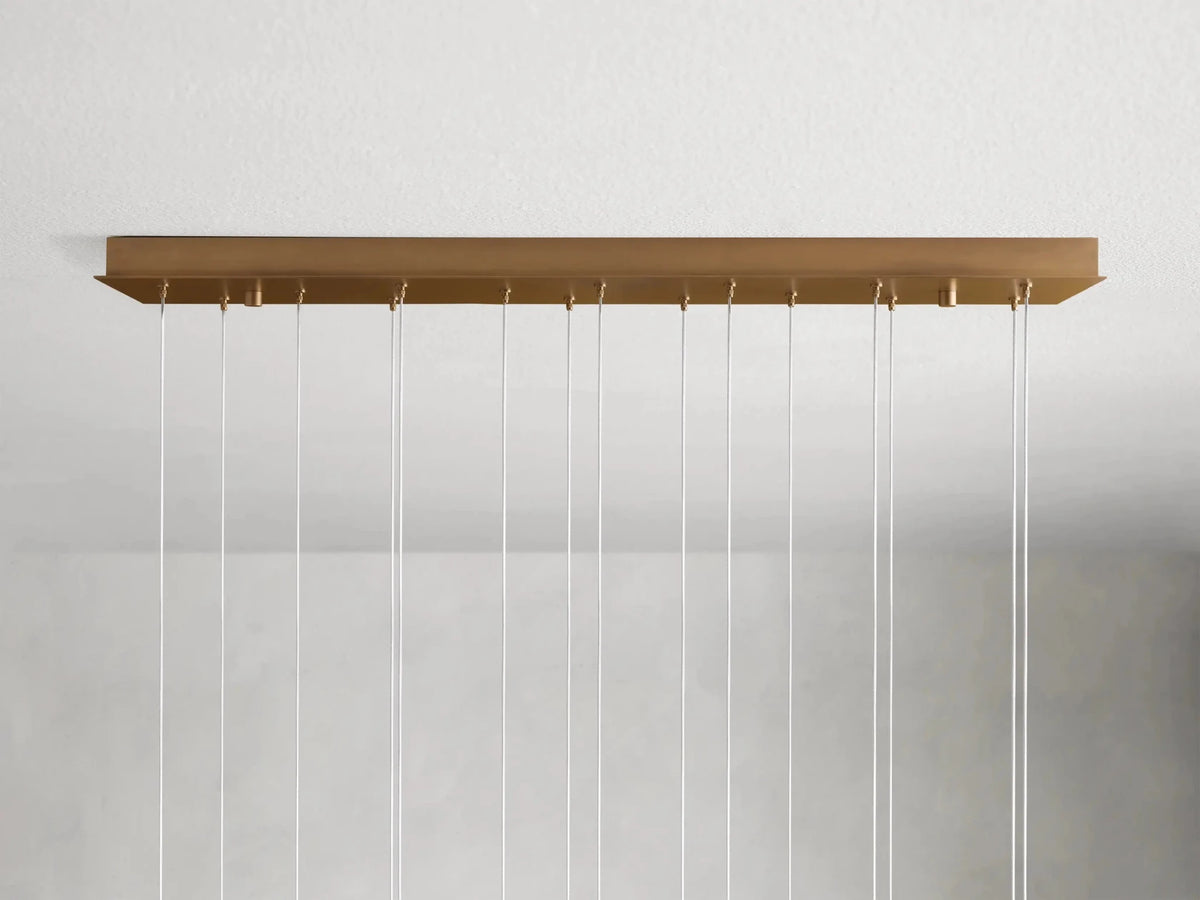 Alien Alabaster Linear Chandelier - Zelno Lighting