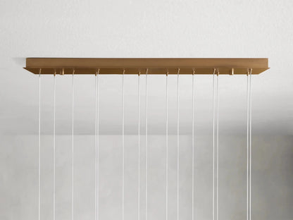 Alien Alabaster Linear Chandelier - Zelno Lighting