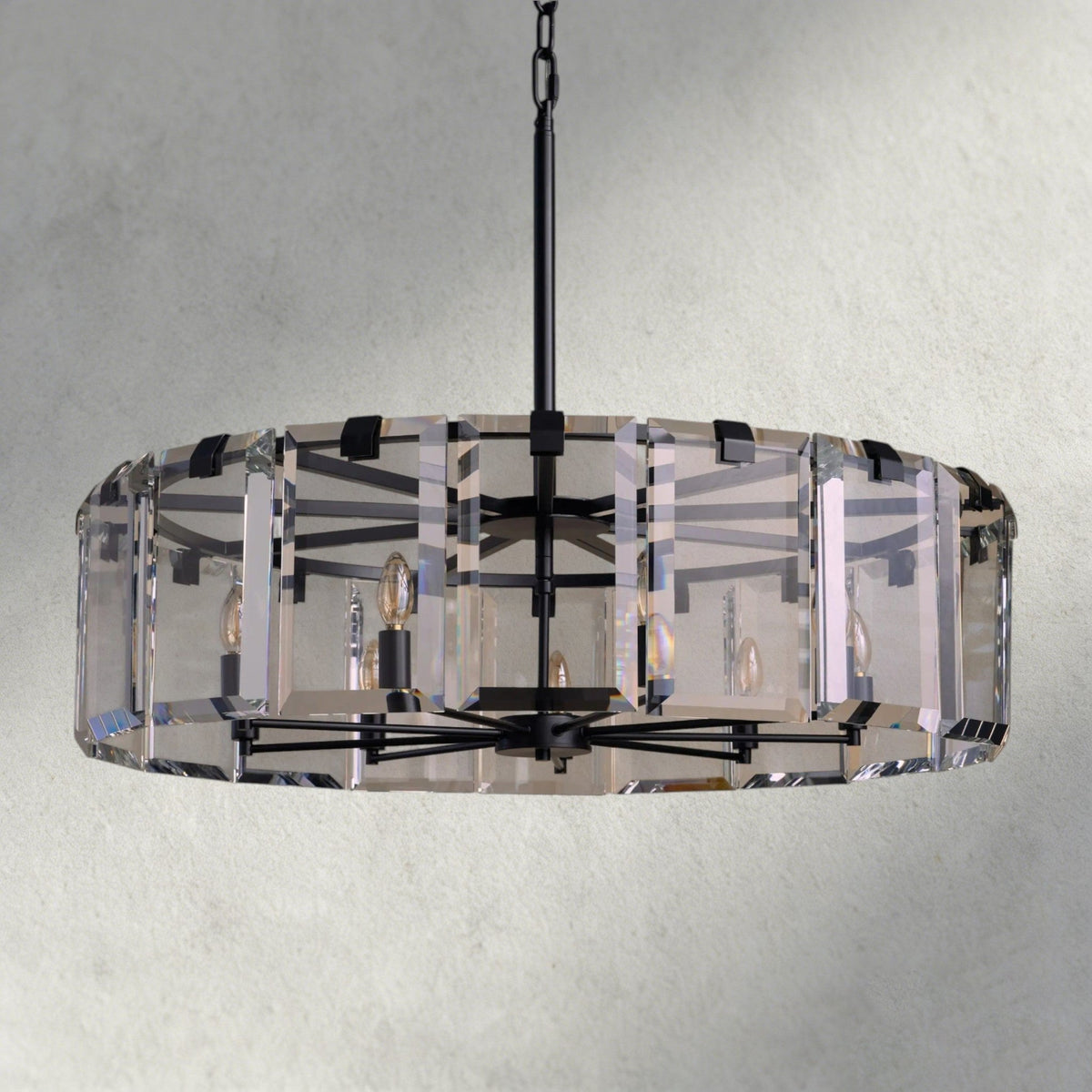 Amaya Round Chandelier 21.5", 30", 38", 48" - Zelno Lighting