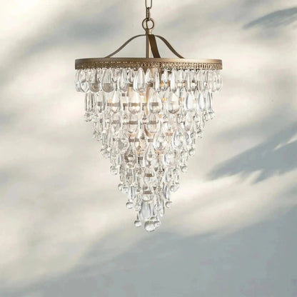 Anabelle Round Chandelier 17''23''H - Zelno Lighting