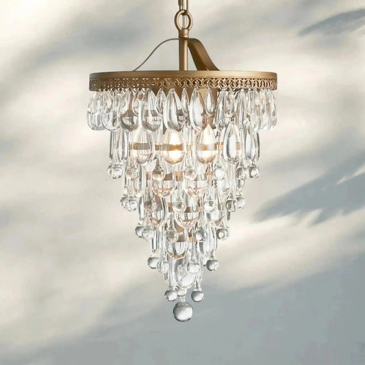 Anabelle Round Chandelier 17''23''H - Zelno Lighting