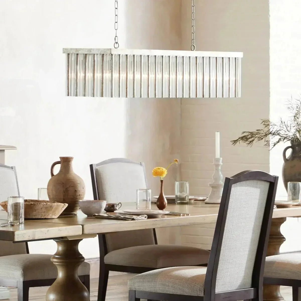 Andalucian Rectangular Chandelier 48'' 56'' - Zelno Lighting