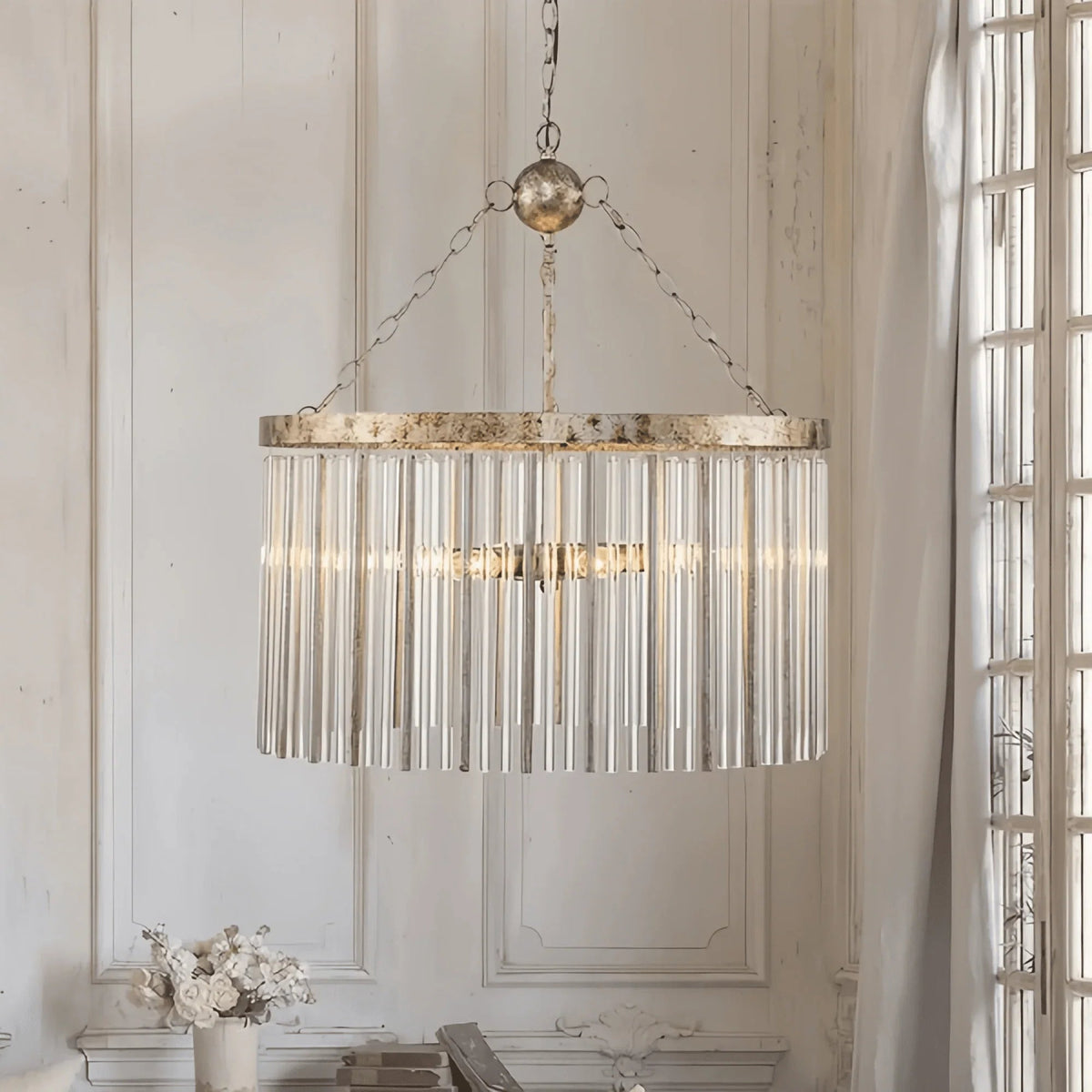 Andalucian Round Chandelier 24"35" - Zelno Lighting